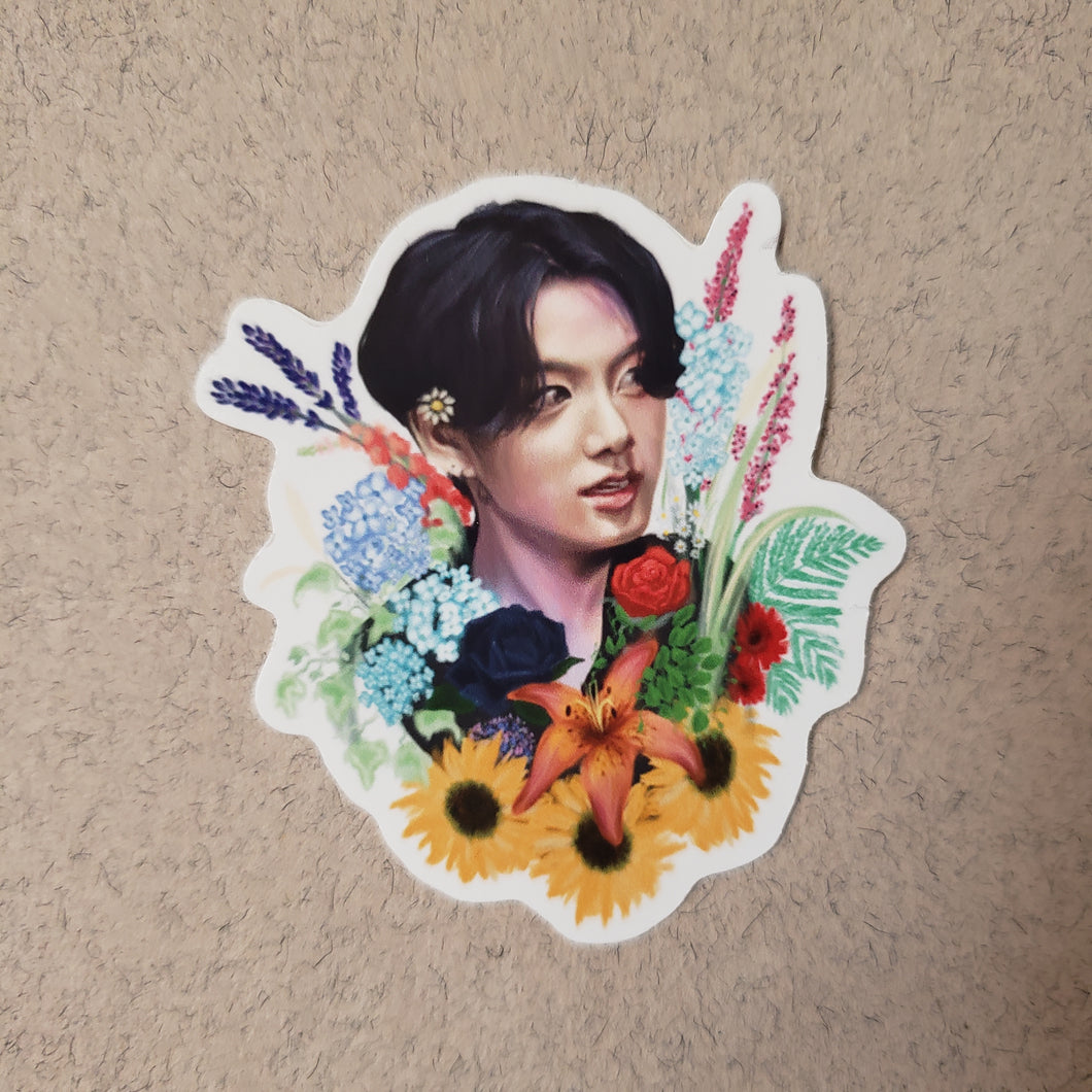 F-flower JK Die-cut Sticker