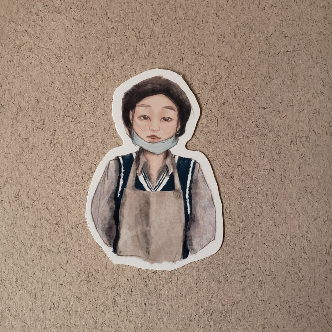 Painter Yoongi Die-cut Sticker