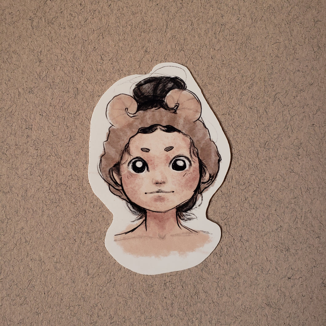 Skincare Girlie Die-cut Sticker
